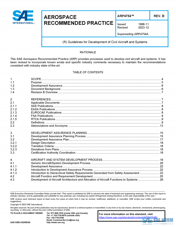 SAE ARP 4754 Series PDF