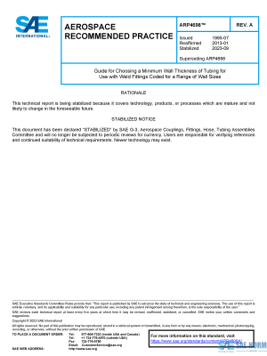 SAE ARP 4698 Series PDF