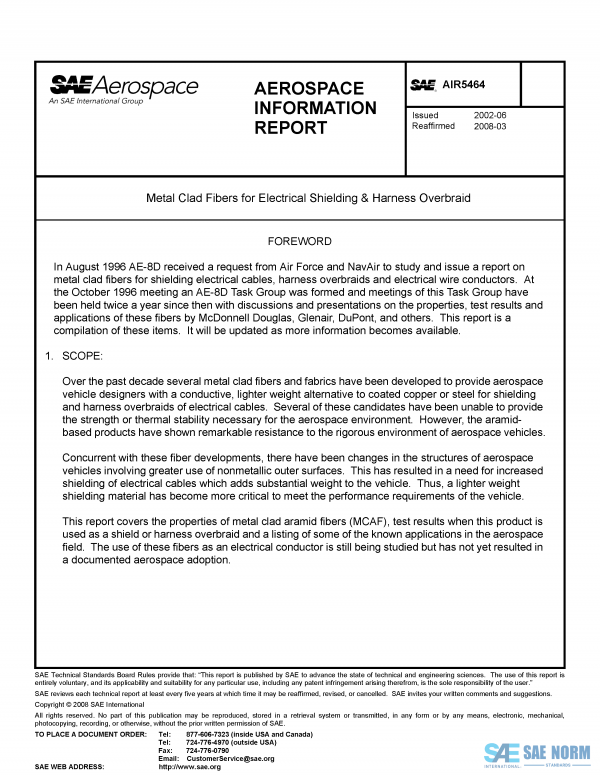 SAE AIR 5464 Series PDF