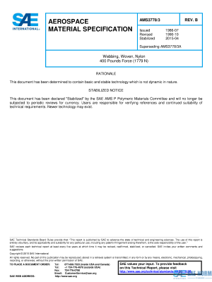 SAE AMS 3778/3 Series PDF