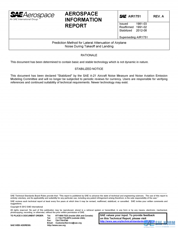 SAE AIR 1751 Series PDF