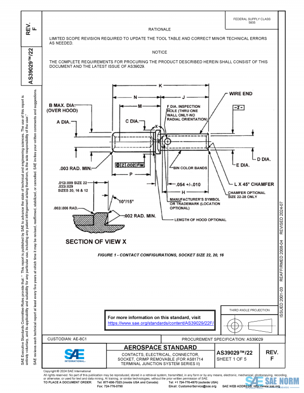 SAE AS 39029/22 Series PDF