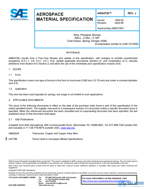 SAE AMS 4720 Series PDF