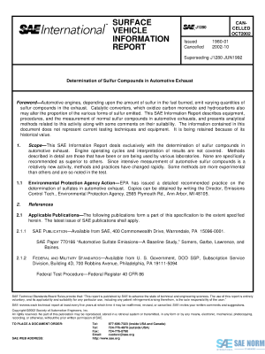SAE J 1280 Series PDF