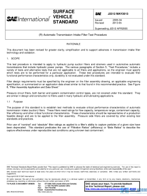 SAE J 2312 Series PDF