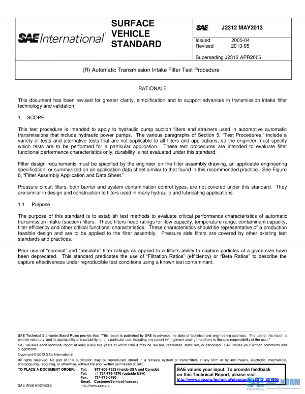 SAE J 2312 Series PDF