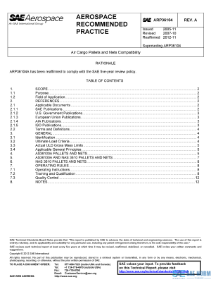 SAE ARP 36104 Series PDF