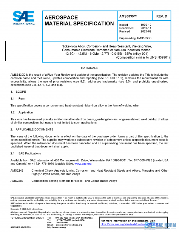 SAE AMS 5830 Series PDF