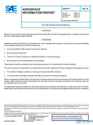 SAE AIR 787 Series PDF