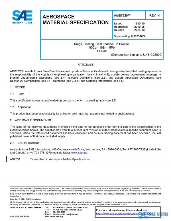 SAE AMS 7320 Series PDF