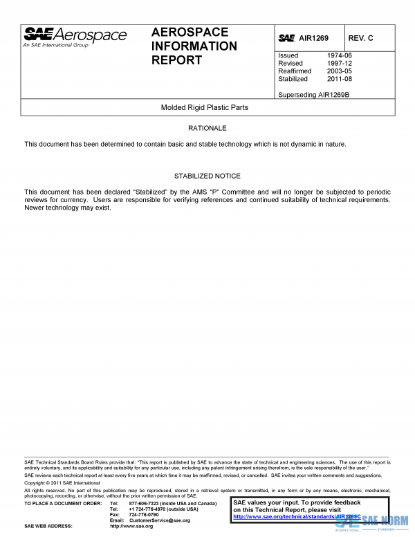 SAE AIR 1269 Series PDF