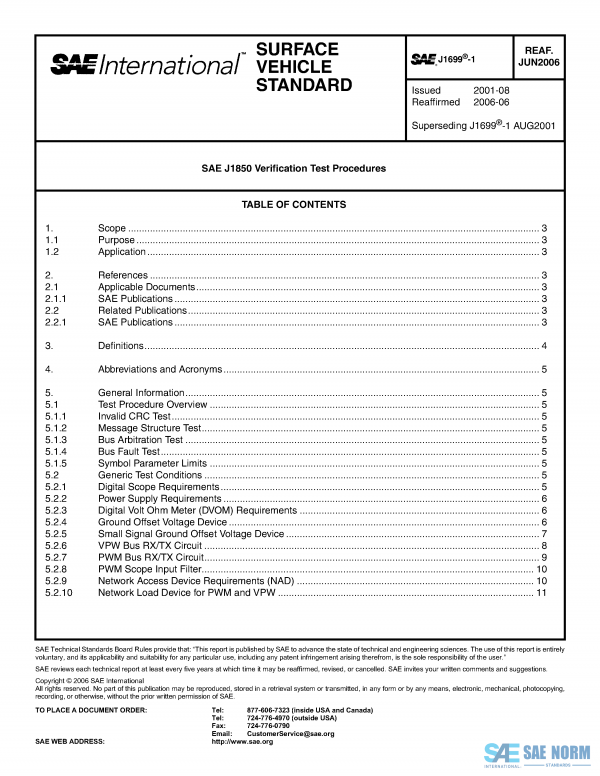 SAE J 1699/1 Series PDF