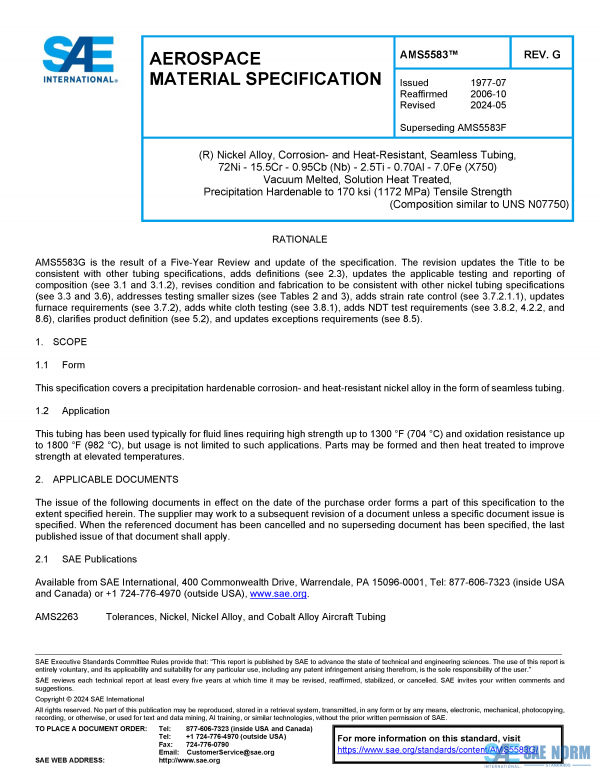 SAE AMS 5583 Series PDF