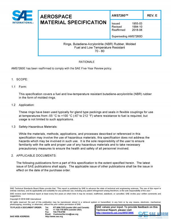 SAE AMS 7260 Series PDF