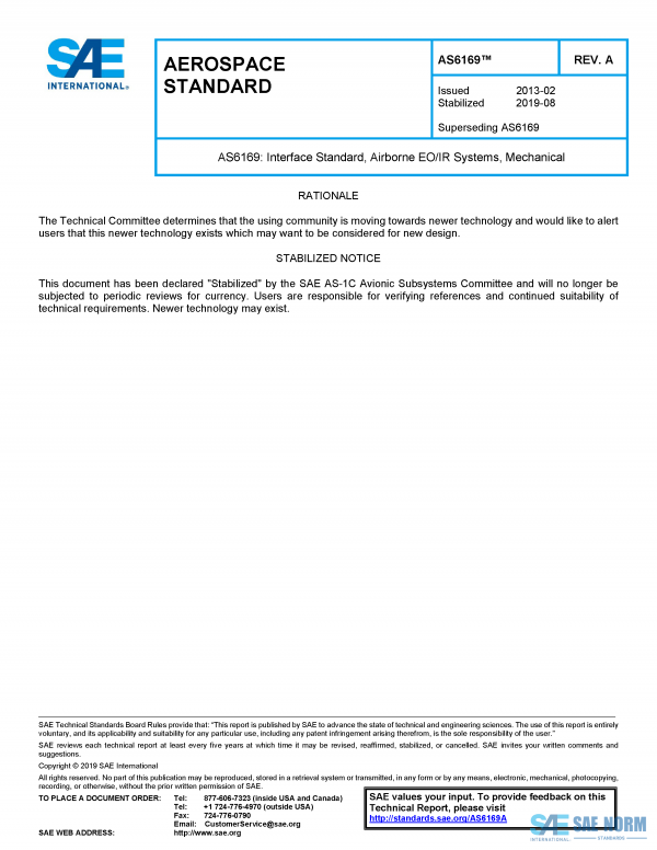 SAE AS 6169 Series PDF
