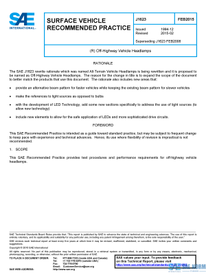 SAE J 1623 Series PDF
