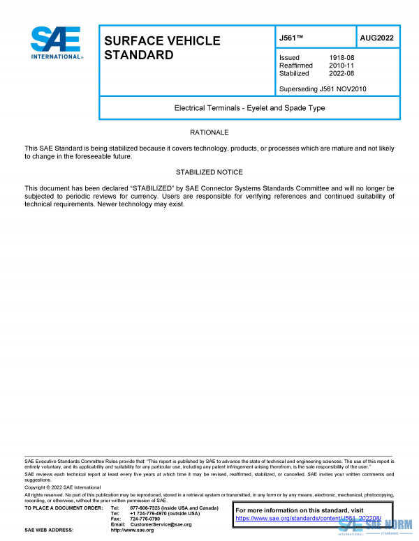 SAE J 561 Series PDF