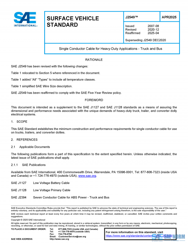 SAE J 2549 Series PDF