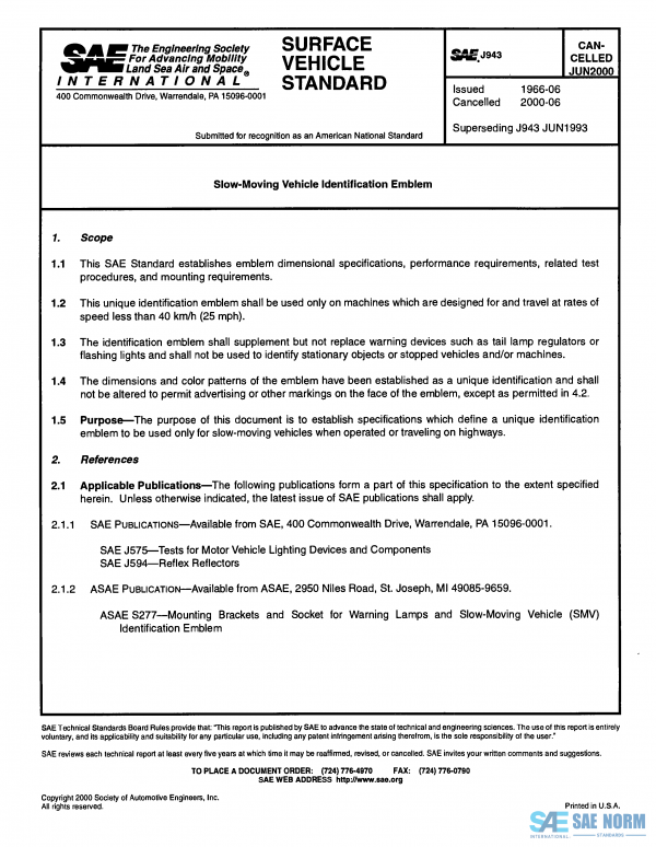 SAE J 943 Series PDF