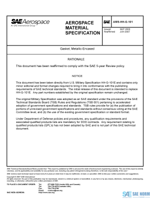 SAE AMSHHG 101 Series PDF