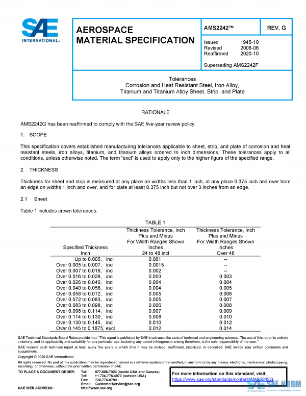 SAE AMS 2242 Series PDF
