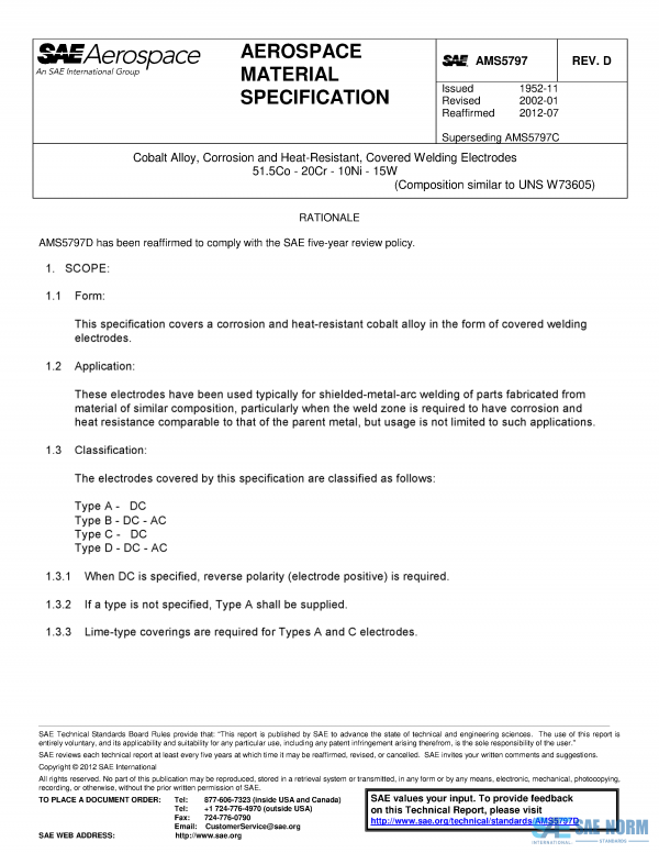 SAE AMS 5797 Series PDF