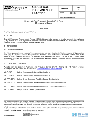 SAE ARP 4768 Series PDF