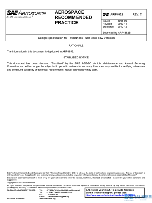 SAE ARP 4852 Series PDF