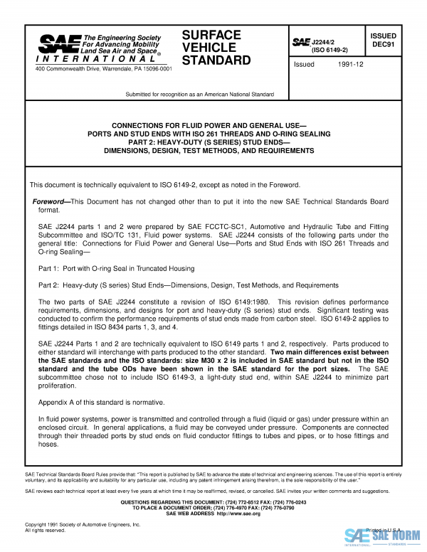 SAE J 2244/2 Series PDF