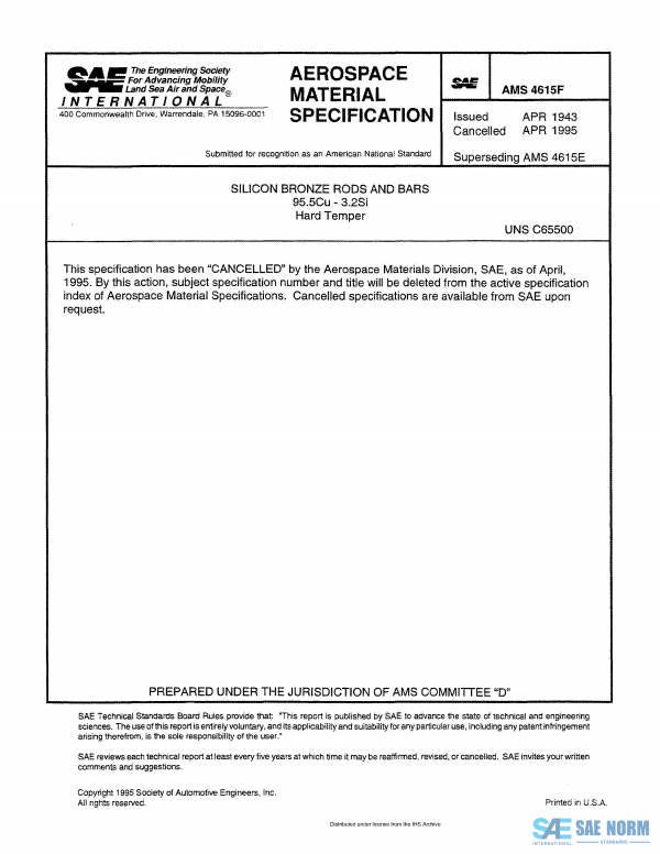 SAE AMS 4615 Series PDF