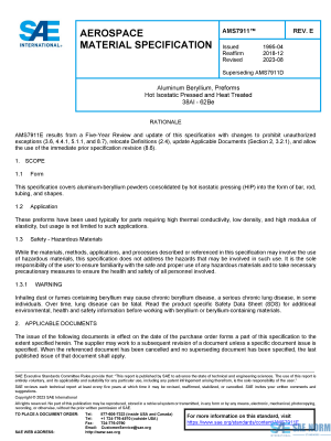 SAE AMS 7911 Series PDF