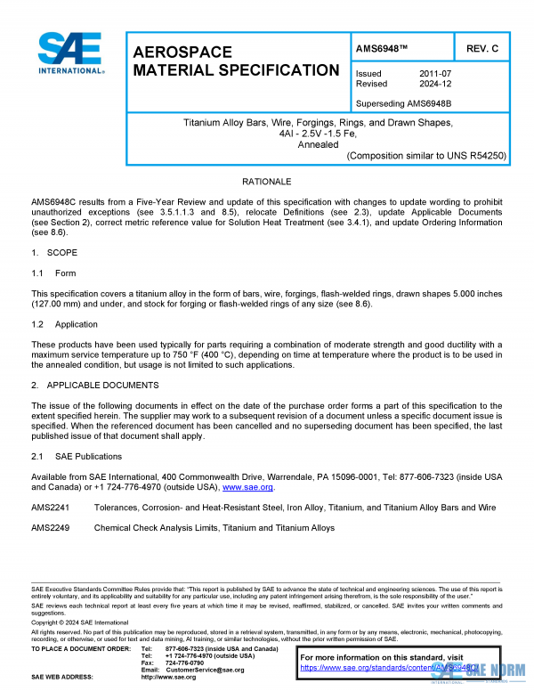 SAE AMS 6948 Series PDF