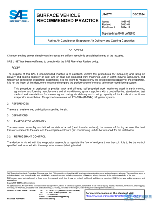 SAE J 1487 Series PDF