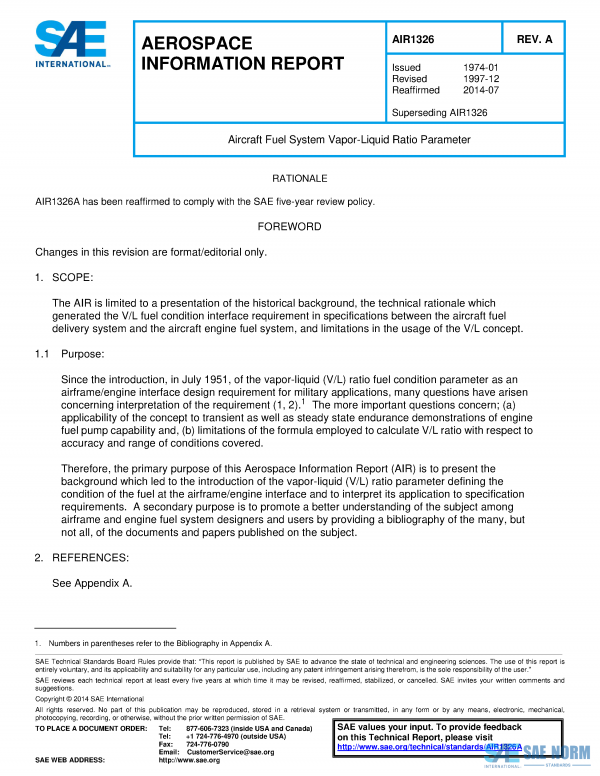 SAE AIR 1326 Series PDF