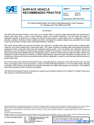 SAE J 2923 Series PDF