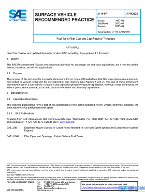 SAE J 1114 Series PDF