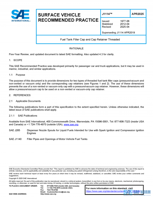 SAE J 1114 Series PDF