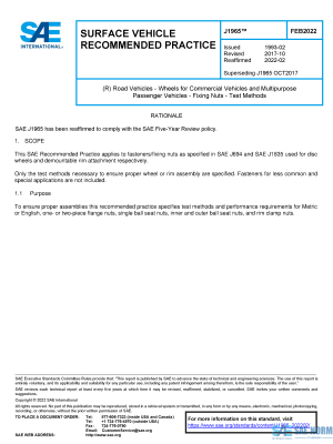 SAE J 1965 Series PDF