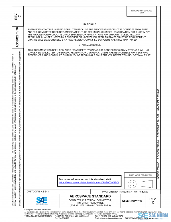 SAE AS 39029/36 Series PDF