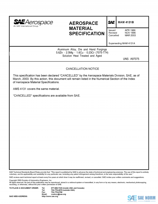 SAE MAM 4131 Series PDF
