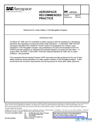 SAE ARP 5535 Series PDF