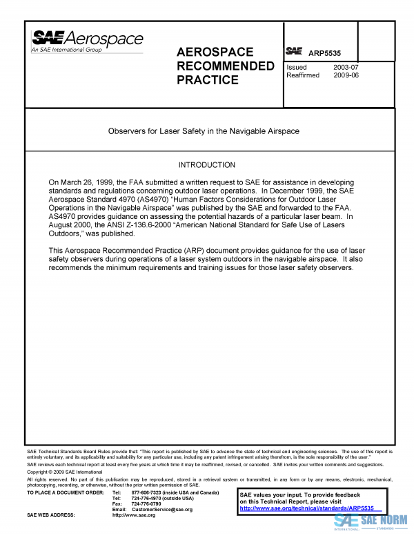 SAE ARP 5535 Series PDF