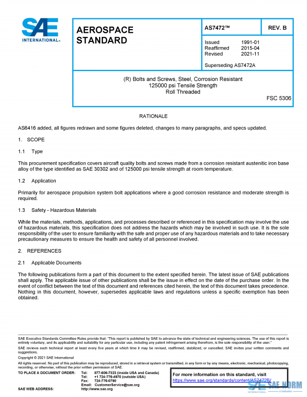 SAE AS 7472 Series PDF