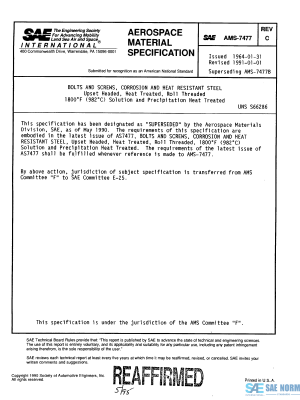 SAE AMS 7477 Series PDF