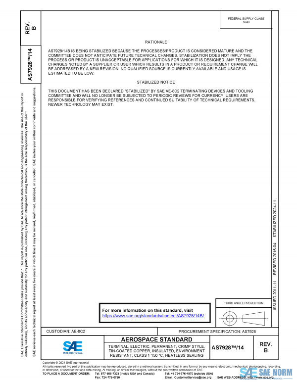 SAE AS 7928/14 Series PDF