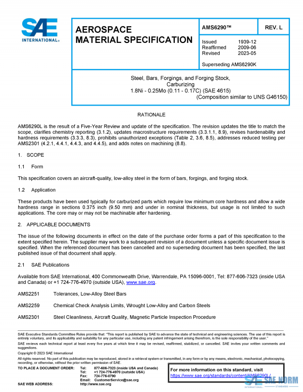 SAE AMS 6290 Series PDF