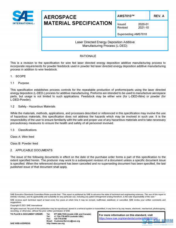 SAE AMS 7010 Series PDF