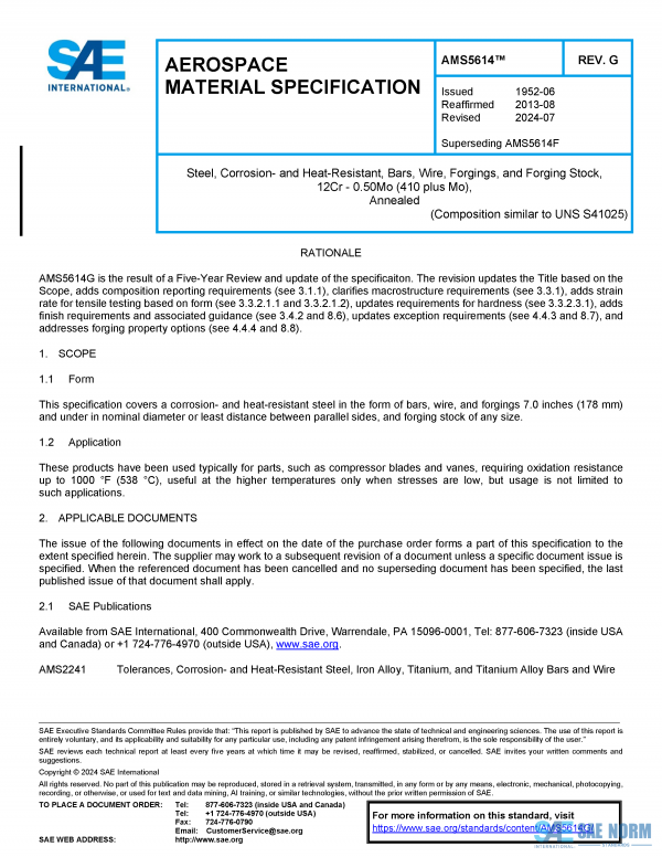 SAE AMS 5614 Series PDF
