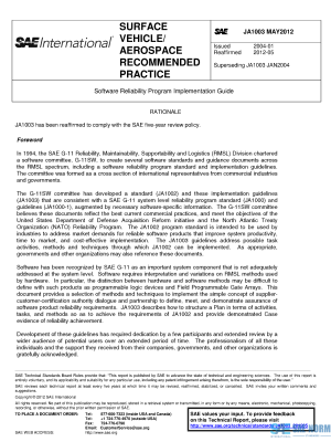 SAE JA 1003 Series PDF