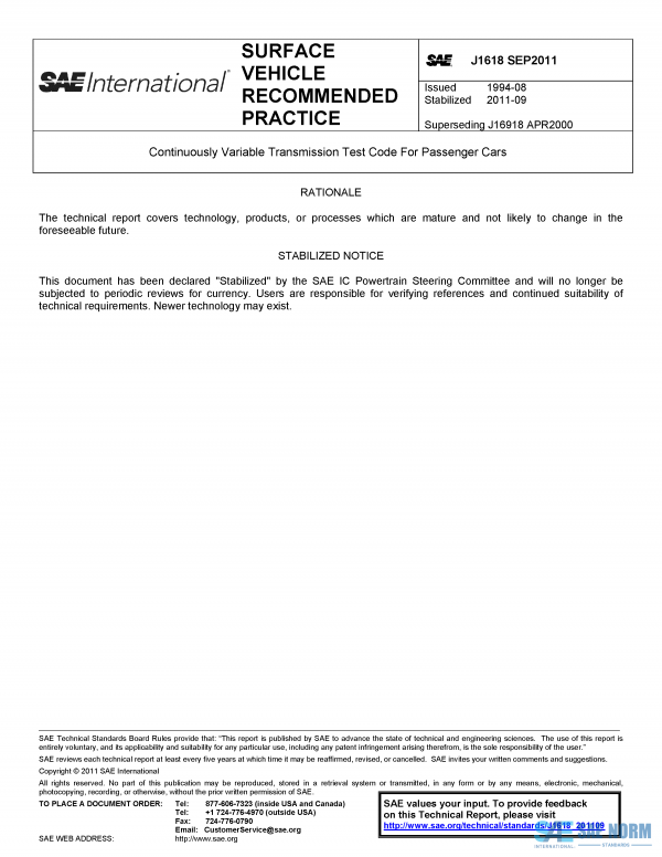 SAE J 1618 Series PDF